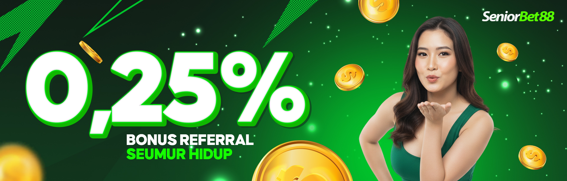 BONUS REFERRAL 0.25 SEMUA GAMES