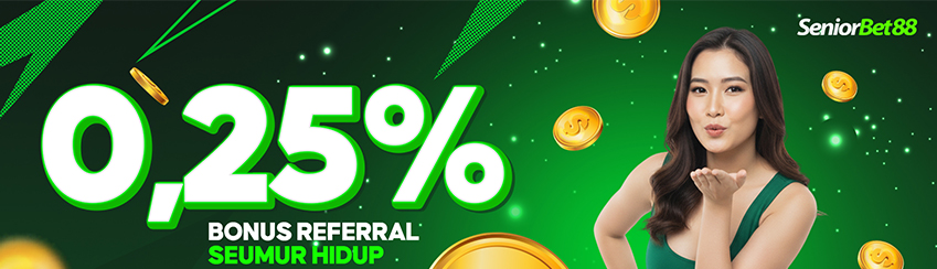 BONUS REFERRAL 0.25% SEMUA GAMES
